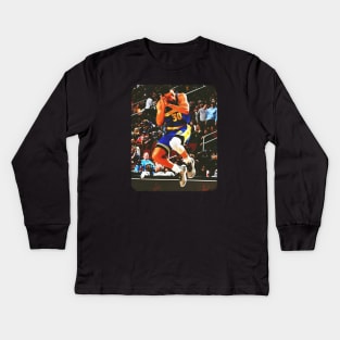 Vintage Steph Curry Kids Long Sleeve T-Shirt